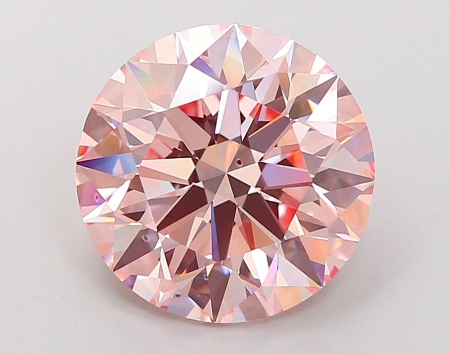 Ideal Loose Diamond - ROUND 5.06ct Fancy Intense Pink VS2