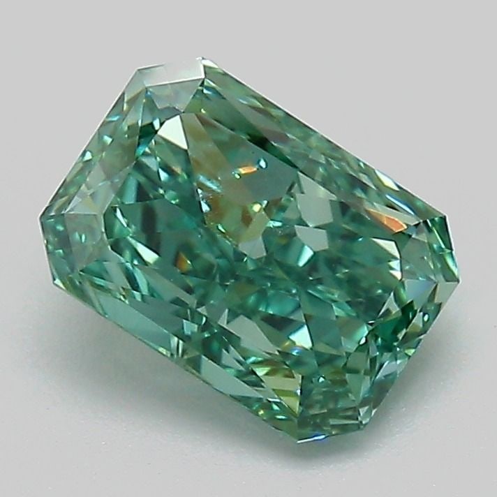 Loose Diamond - RADIANT 1.47ct Fancy Vivid Green VS1: Loose Diamond - RADIANT 1.47ct Fancy Vivid Green VS1 Source: This is a real non-mined Diamond that has been grown in a lab Shape: RADIANT Carats: 1.47 Color: Fancy Vivid Green Certification: IGI Video