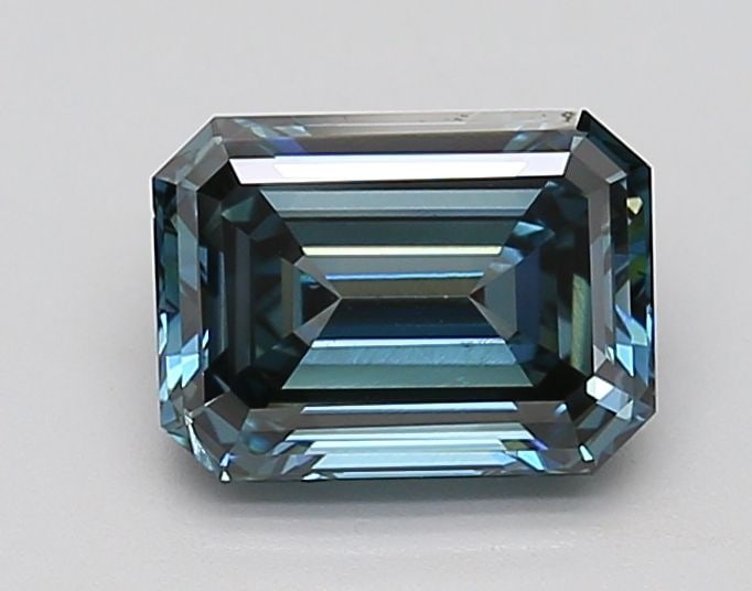 Loose Diamond - EMERALD 2.66ct Fancy Deep Blue VS2