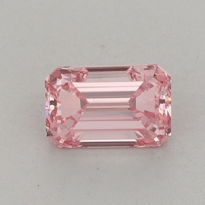Loose Diamond - EMERALD 0.7ct Fancy Vivid Pink VVS2