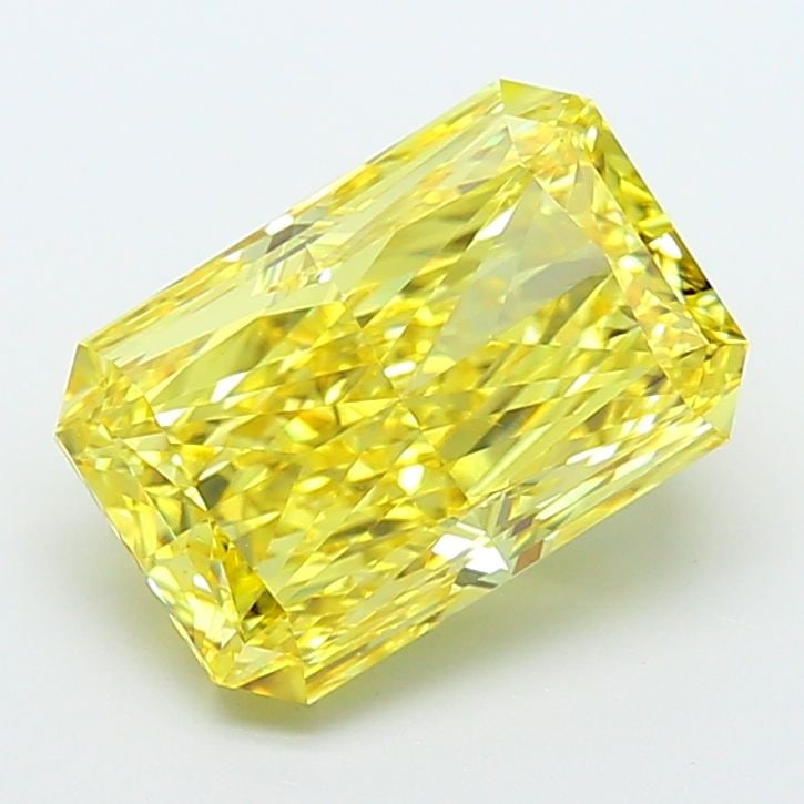Loose Diamond - RADIANT 5.0ct Fancy Vivid Yellow SI1