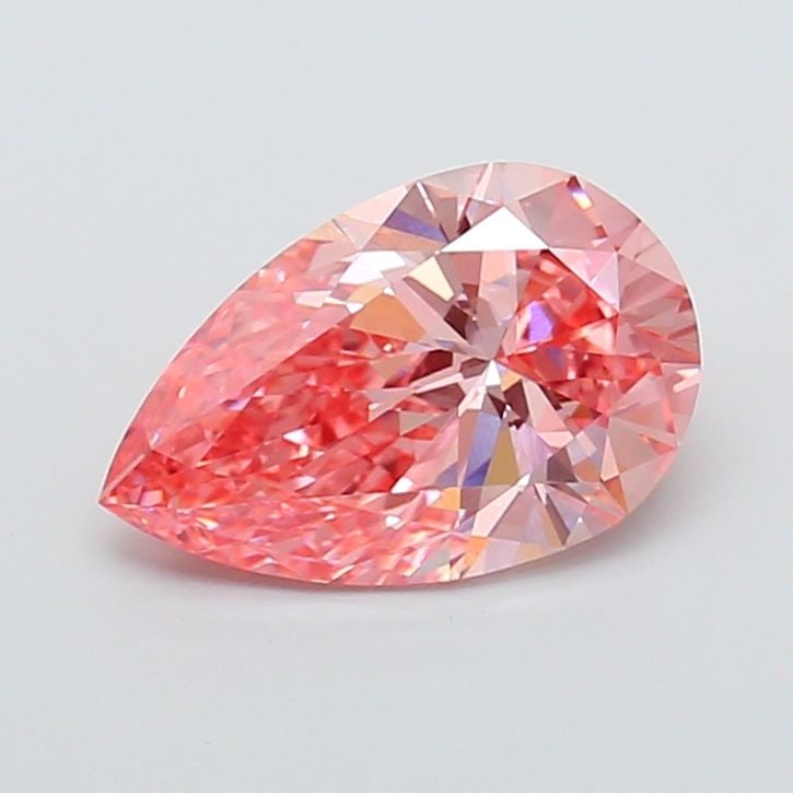 Loose Diamond - PEAR 2.89ct Fancy Vivid Pink VS1: Loose Diamond - PEAR 2.89ct Fancy Vivid Pink VS1 Source: This is a real non-mined Diamond that has been grown in a lab Shape: PEAR Carats: 2.89 Color: Fancy Vivid Pink Certification: IGI Video: