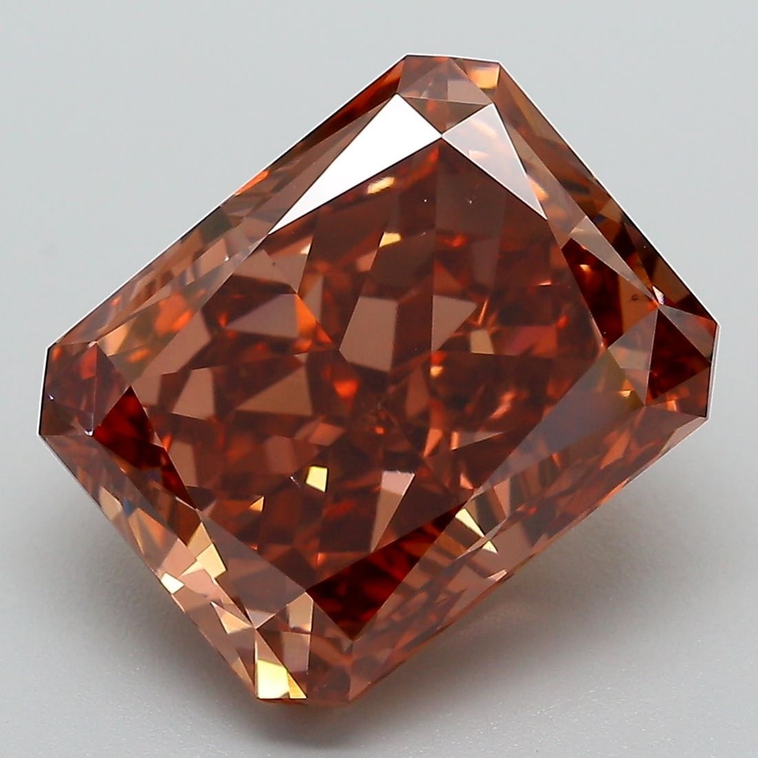 Loose Diamond - RADIANT 7.95ct Fancy Pinkish Brown VVS2: Loose Diamond - RADIANT 7.95ct Fancy Pinkish Brown VVS2 Source: This is a real non-mined Diamond that has been grown in a lab Shape: RADIANT Carats: 7.95 Color: Fancy Pinkish Brown Certification: IGI 
