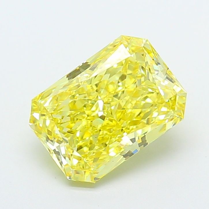 Loose Diamond - RADIANT 3.57ct Fancy Vivid Yellow VS1: Loose Diamond - RADIANT 3.57ct Fancy Vivid Yellow VS1 Source: This is a real non-mined Diamond that has been grown in a lab Shape: RADIANT Carats: 3.57 Color: Fancy Vivid Yellow Certification: IGI Vid