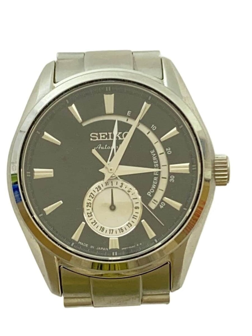 Seiko Presage Men's Wristwatch 4R57-00A0: Seiko Presage Men's Wristwatch 4R57-00A0 This SEIKO Presage 4R57-00A0 is a men's wristwatch from Japan, designed with a classic round case and a reliable automatic movement. The watch shows slight sig