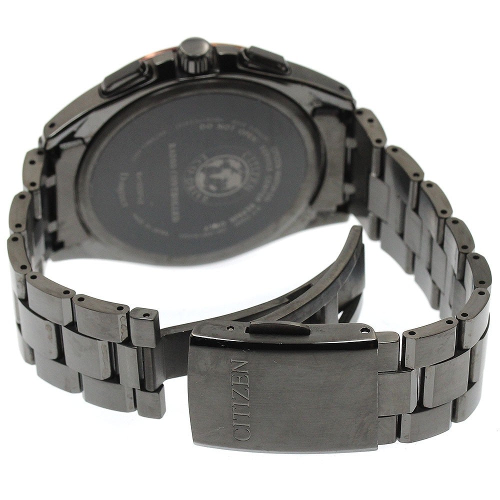 Citizen Attesa 100th Anniversary Titanium Solar Radio Watch AT8046-51E: Citizen Attesa 100th Anniversary Titanium Solar Radio Watch AT8046-51E This Citizen Attesa 100th Anniversary men's wristwatch features a titanium case and bracelet with a black dial. The watch is powe