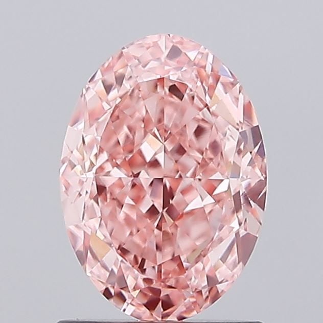 Loose Diamond - OVAL 1.54ct Fancy Vivid Pink VS2: Loose Diamond - OVAL 1.54ct Fancy Vivid Pink VS2 Source: This is a real non-mined Diamond that has been grown in a lab Shape: OVAL Carats: 1.54 Color: Fancy Vivid Pink Certification: IGI Video: