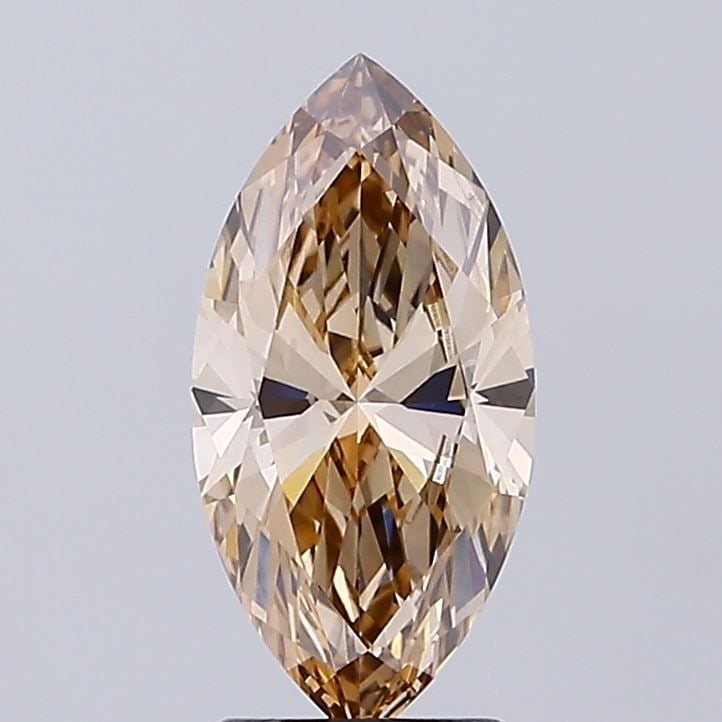 Loose Diamond - MARQUISE 2.06ct Fancy Brown VVS2: Loose Diamond - MARQUISE 2.06ct Fancy Brown VVS2 Source: This is a real non-mined Diamond that has been grown in a lab Shape: MARQUISE Carats: 2.06 Color: Fancy Brown Certification: IGI Video: