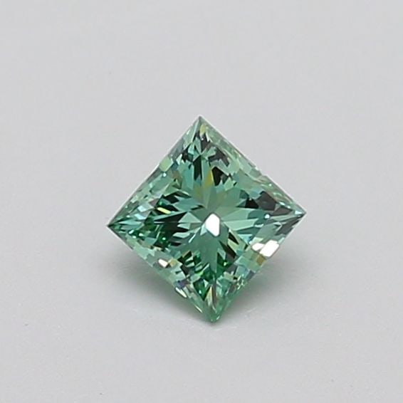 Loose Diamond - PRINCESS 0.36ct Fancy Vivid Green VS1