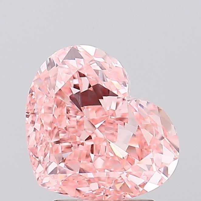 Loose Diamond - HEART 3.44ct Fancy Vivid Pink VS1: Loose Diamond - HEART 3.44ct Fancy Vivid Pink VS1 Source: This is a real non-mined Diamond that has been grown in a lab Shape: HEART Carats: 3.44 Color: Fancy Vivid Pink Certification: IGI Video: