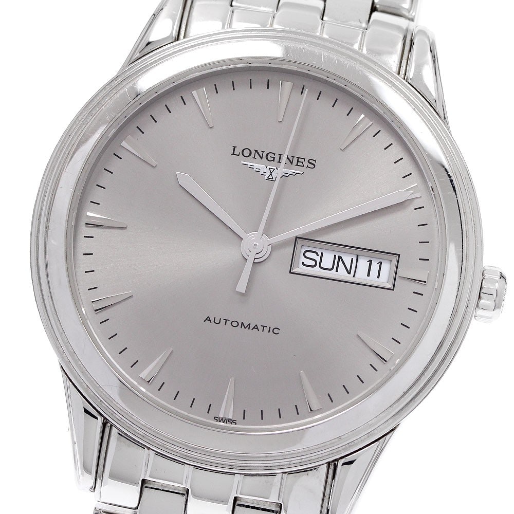 Longines Flagship Day-Date Automatic Stainless Steel Men's Wristwatch (1 of 7)