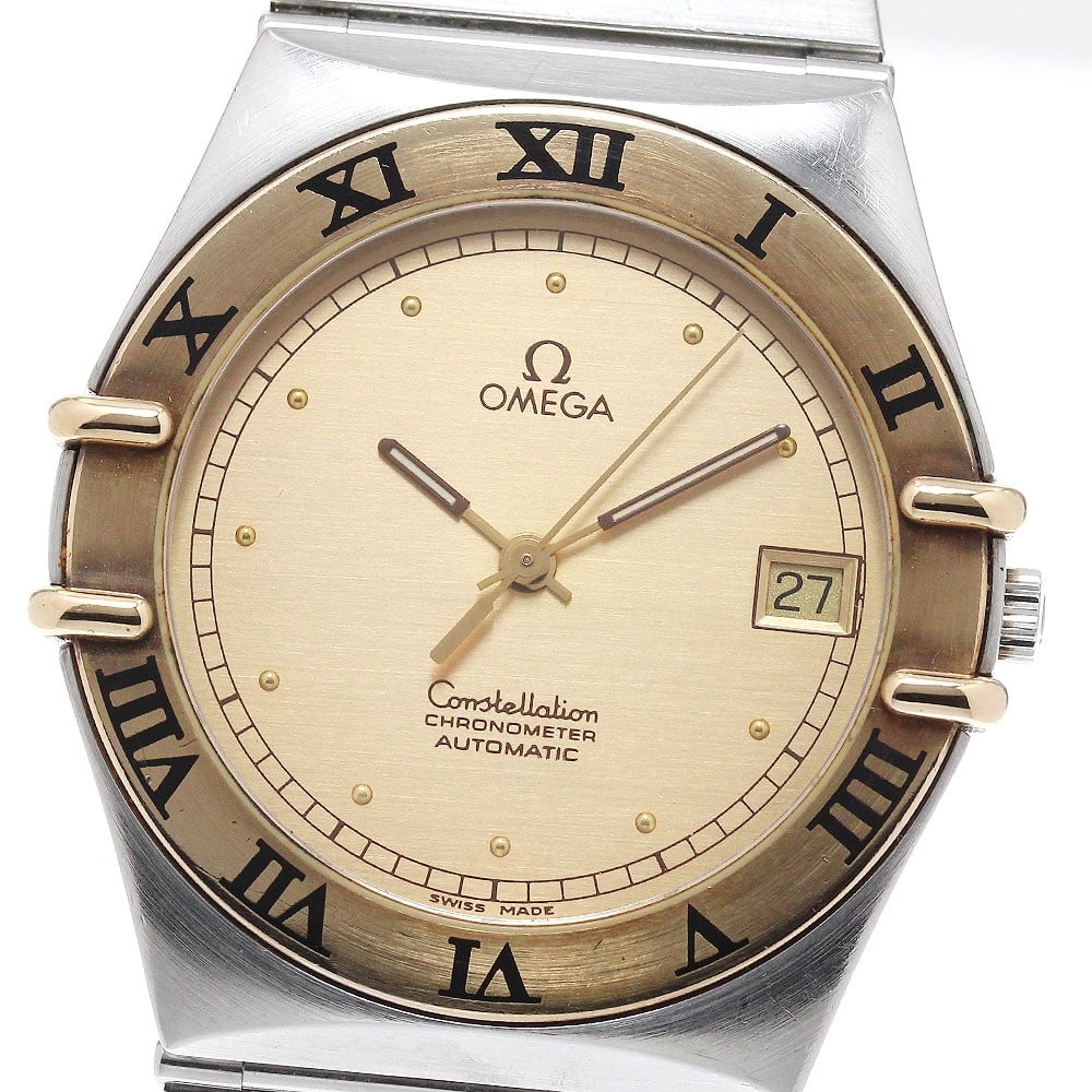 Omega men's automatic Constellation Date wristwatch cal 1109: Omega men's automatic Constellation Date wristwatch cal 1109 This OMEGA Constellation Date cal.1109 is an automatic wristwatch designed for men. It features Swiss craftsmanship and is offered in pre-o