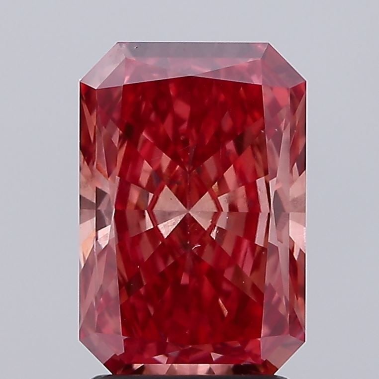 Loose Diamond - RADIANT 2.06ct Fancy Vivid Brownish Pink VS2: Loose Diamond - RADIANT 2.06ct Fancy Vivid Brownish Pink VS2 Source: This is a real non-mined Diamond that has been grown in a lab Shape: RADIANT Carats: 2.06 Color: Fancy Vivid Brownish Pink Certific
