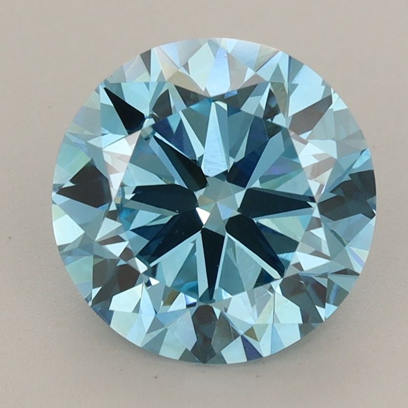 Loose Diamond - ROUND 2.83ct Fancy Vivid Blue VS1