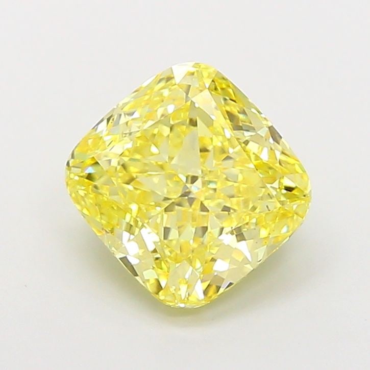 Loose Diamond - CUSHION MODIFIED 3.06ct Fancy Intense Yellow VS1