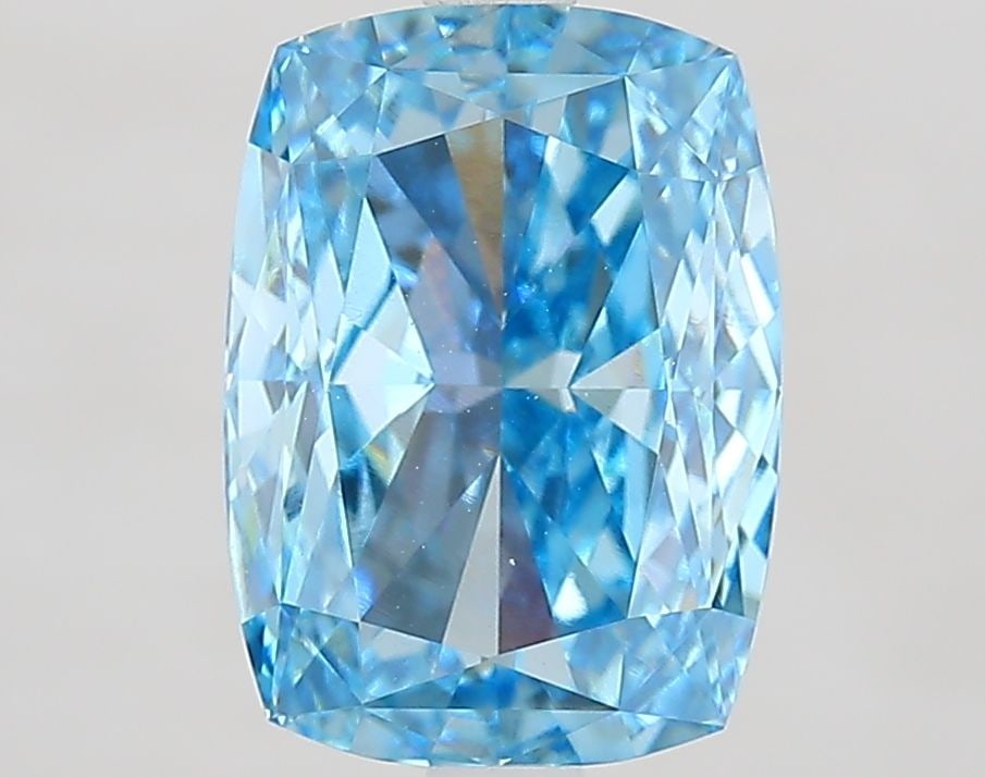 Loose Diamond - CUSHION MODIFIED 3.61ct Fancy Vivid Blue VVS2: Loose Diamond - CUSHION MODIFIED 3.61ct Fancy Vivid Blue VVS2 Source: This is a real non-mined Diamond that has been grown in a lab Shape: CUSHION MODIFIED Carats: 3.61 Color: Fancy Vivid Blue Certifi