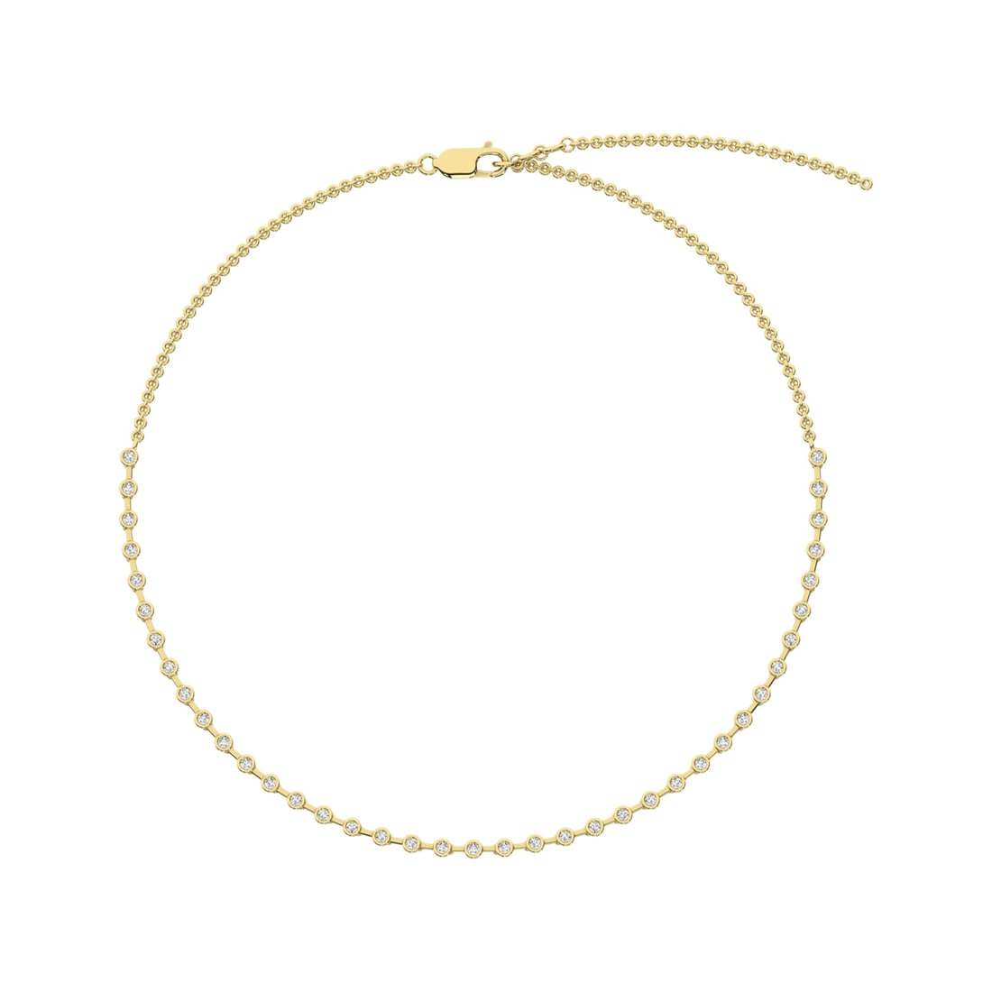 14K Yellow Gold Diamond 1 1/2 Ct.Tw. Fashion Necklace (1 of 3)