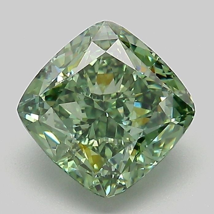 Loose Diamond - CUSHION MODIFIED 2.06ct Fancy Vivid Green VVS2