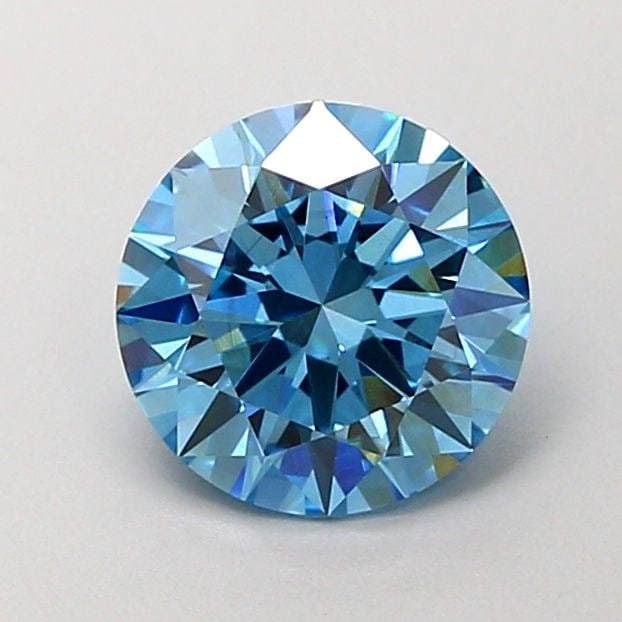 Loose Diamond - ROUND 1.57ct Fancy Vivid Blue VS2