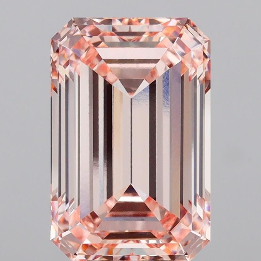 Loose Diamond - EMERALD 10.08ct Fancy Intense Pink VVS2: Loose Diamond - EMERALD 10.08ct Fancy Intense Pink VVS2 Source: This is a real non-mined Diamond that has been grown in a lab Shape: EMERALD Carats: 10.08 Color: Fancy Intense Pink Certification: IGI 
