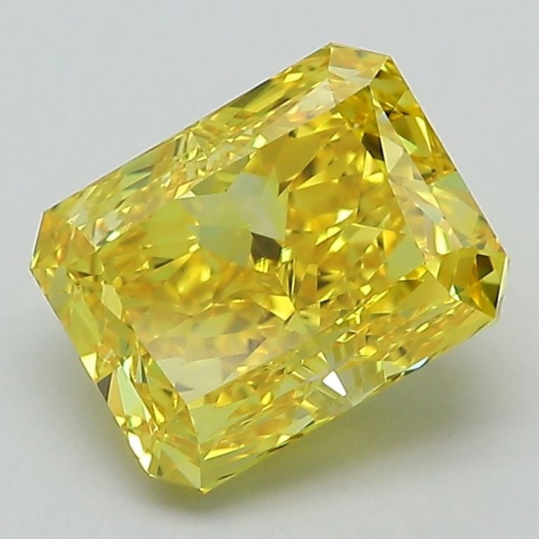 Loose Diamond - RADIANT 2.63ct Fancy Vivid Yellow VS1: Loose Diamond - RADIANT 2.63ct Fancy Vivid Yellow VS1 Source: This is a real non-mined Diamond that has been grown in a lab Shape: RADIANT Carats: 2.63 Color: Fancy Vivid Yellow Certification: IGI Vid