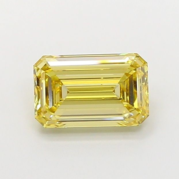 Loose Diamond - EMERALD 2.52ct Fancy Intense Yellow VS2