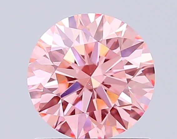 Loose Diamond - ROUND 1.04ct Fancy Vivid Pink VS1