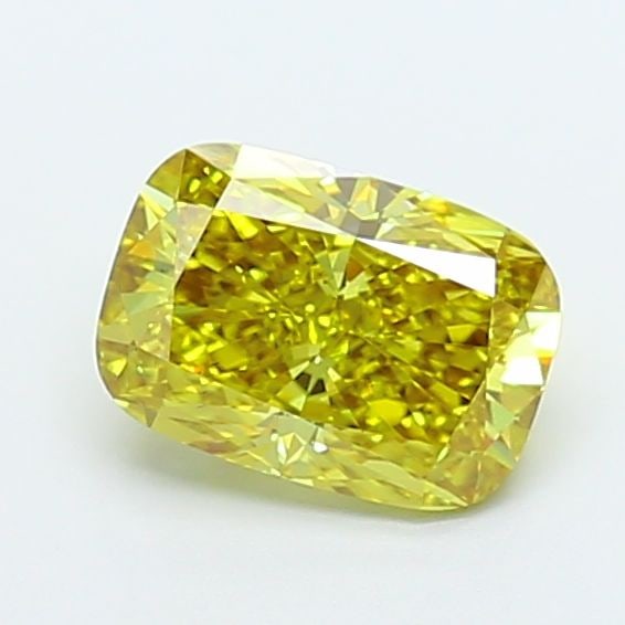 Loose Diamond - CUSHION MODIFIED 2.01ct Fancy Vivid Yellow VS2
