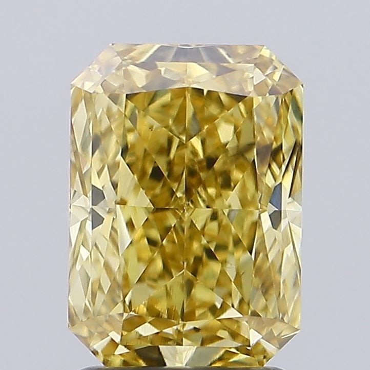 Loose Diamond - RADIANT 1.82ct Fancy Vivid Brownish Yellow VS2