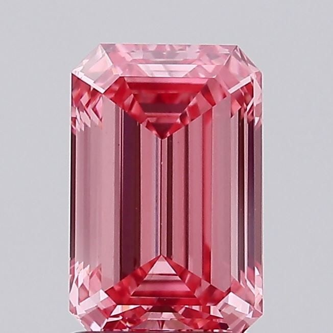 Loose Diamond - EMERALD 1.5ct Fancy Intense Pink VS1: Loose Diamond - EMERALD 1.5ct Fancy Intense Pink VS1 Source: This is a real non-mined Diamond that has been grown in a lab Shape: EMERALD Carats: 1.5 Color: Fancy Intense Pink Certification: NONE Vide