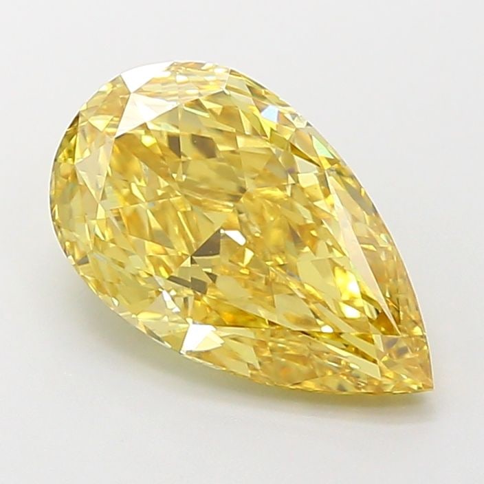 Loose Diamond - PEAR 2.79ct Fancy Vivid Yellow VVS2