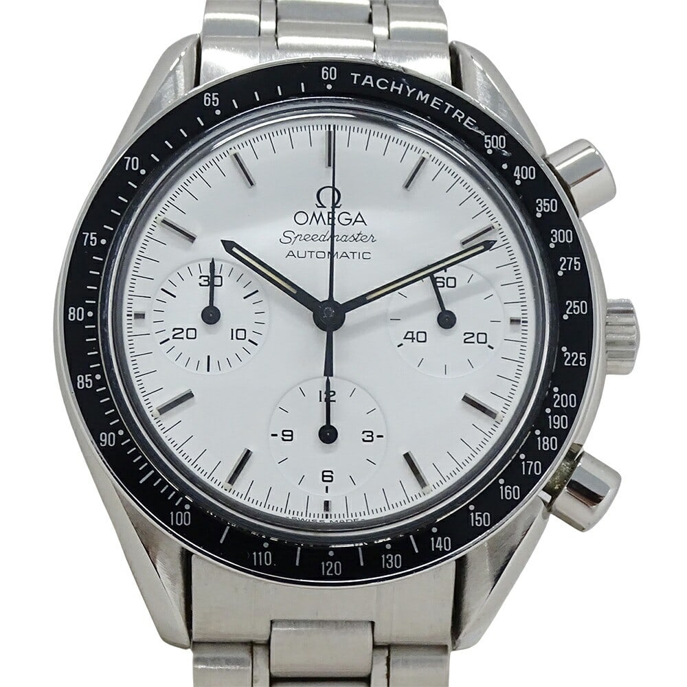 Men's OMEGA Speedmaster Marui Limited Edition Chronograph Wristwatch: Men's OMEGA Speedmaster Marui Limited Edition Chronograph Wristwatch This OMEGA Speedmaster 3510.20 Marui Limited Edition is a men's chronograph wristwatch crafted in Switzerland. It features the dist
