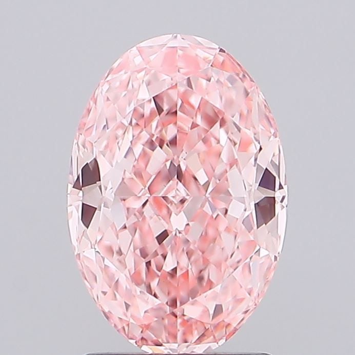 Loose Diamond - OVAL 1.81ct Fancy Vivid Pink VS1: Loose Diamond - OVAL 1.81ct Fancy Vivid Pink VS1 Source: This is a real non-mined Diamond that has been grown in a lab Shape: OVAL Carats: 1.81 Color: Fancy Vivid Pink Certification: IGI Video:
