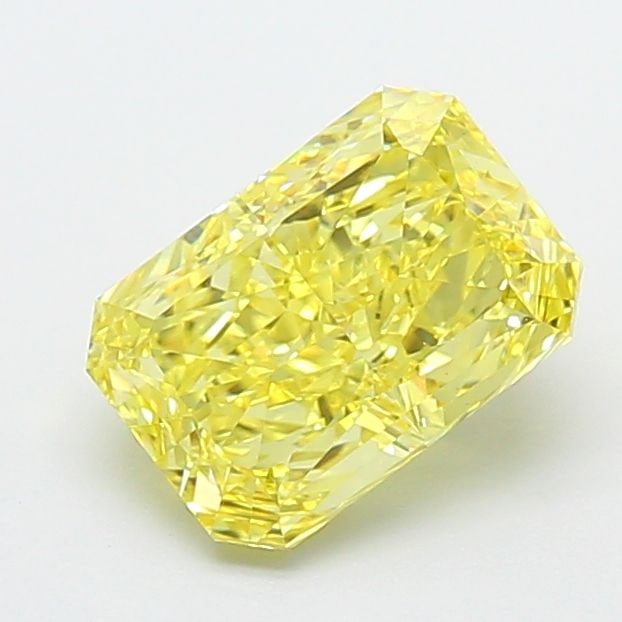Loose Diamond - RADIANT 2.6ct Fancy Vivid Yellow VVS2