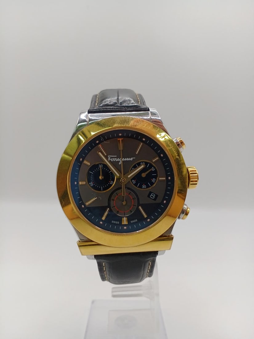 Mens Swiss Wristwatch Salvatore Ferragamo Quartz FFM120016
