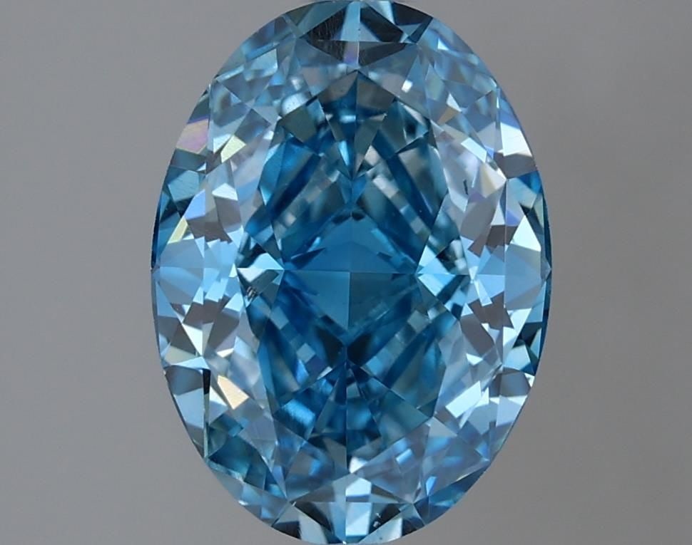 Loose Diamond - OVAL 1.68ct Fancy Vivid Blue SI1: Loose Diamond - OVAL 1.68ct Fancy Vivid Blue SI1 Source: This is a real non-mined Diamond that has been grown in a lab Shape: OVAL Carats: 1.68 Color: Fancy Vivid Blue Certification: IGI Video: