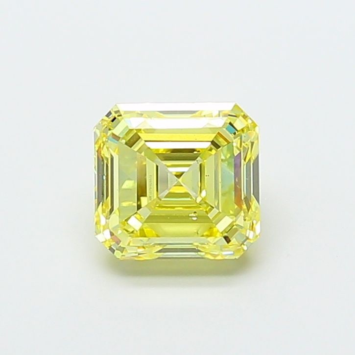 Loose Diamond - ASSCHER 3.02ct Fancy Intense Yellow VS2