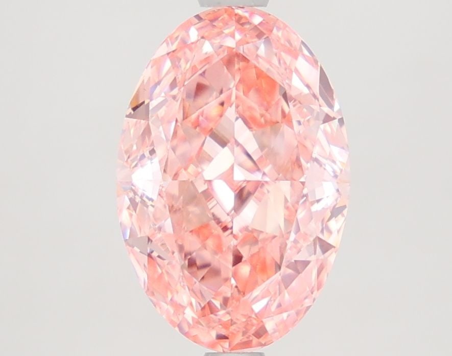 Loose Diamond - OVAL 2.75ct Fancy Vivid Pink VVS2: Loose Diamond - OVAL 2.75ct Fancy Vivid Pink VVS2 Source: This is a real non-mined Diamond that has been grown in a lab Shape: OVAL Carats: 2.75 Color: Fancy Vivid Pink Certification: IGI Video: