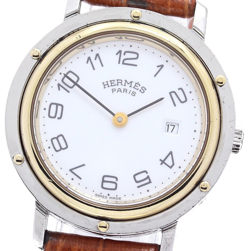 Hermes Clipper women's quartz date wristwatch band only