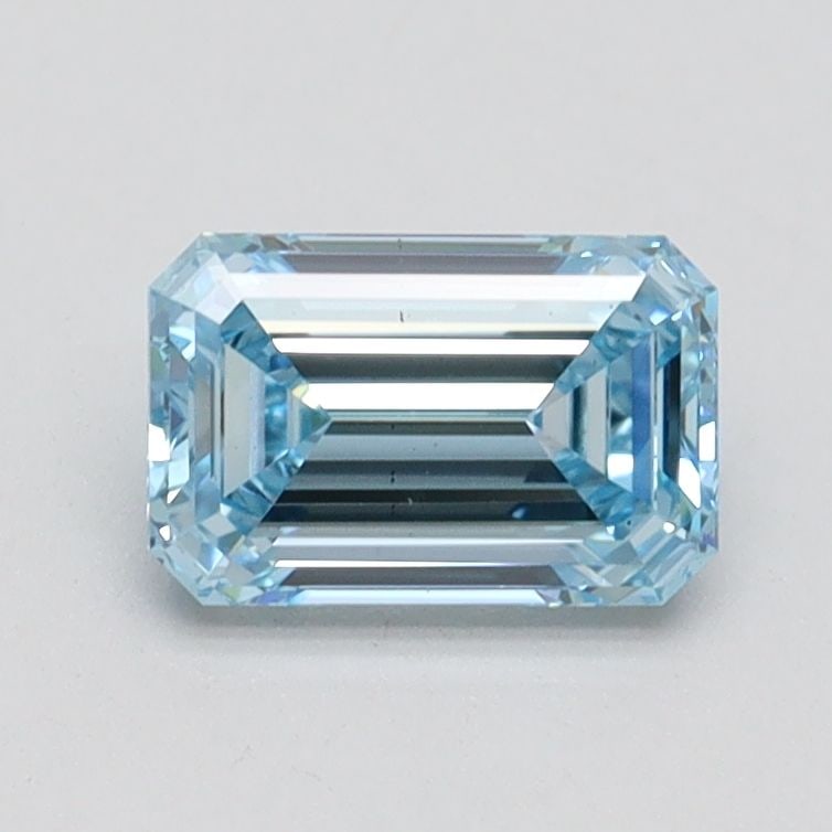 Loose Diamond - EMERALD 0.94ct Fancy Intense Blue VS2
