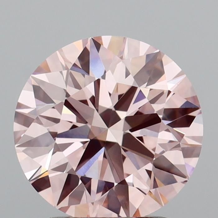 Ideal Loose Diamond - ROUND 2.03ct Fancy Intense Brownish Pink VVS2