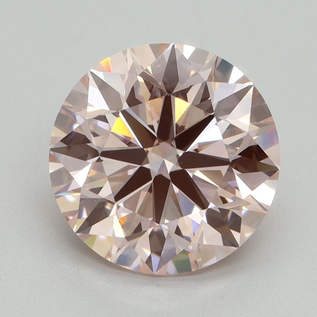 Ideal Loose Diamond - ROUND 4.09ct Fancy Intense Pink VS1