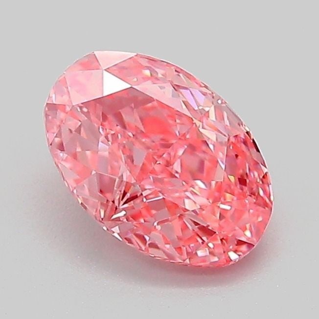 Loose Diamond - OVAL 1.0ct Fancy Vivid Pink VVS2: Loose Diamond - OVAL 1.0ct Fancy Vivid Pink VVS2 Source: This is a real non-mined Diamond that has been grown in a lab Shape: OVAL Carats: 1.0 Color: Fancy Vivid Pink Certification: IGI Video: