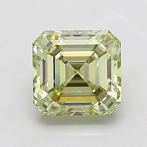 Loose Diamond - ASSCHER 2.01ct Fancy Vivid Green VS1: Loose Diamond - ASSCHER 2.01ct Fancy Vivid Green VS1 Source: This is a real non-mined Diamond that has been grown in a lab Shape: ASSCHER Carats: 2.01 Color: Fancy Vivid Green Certification: IGI Video