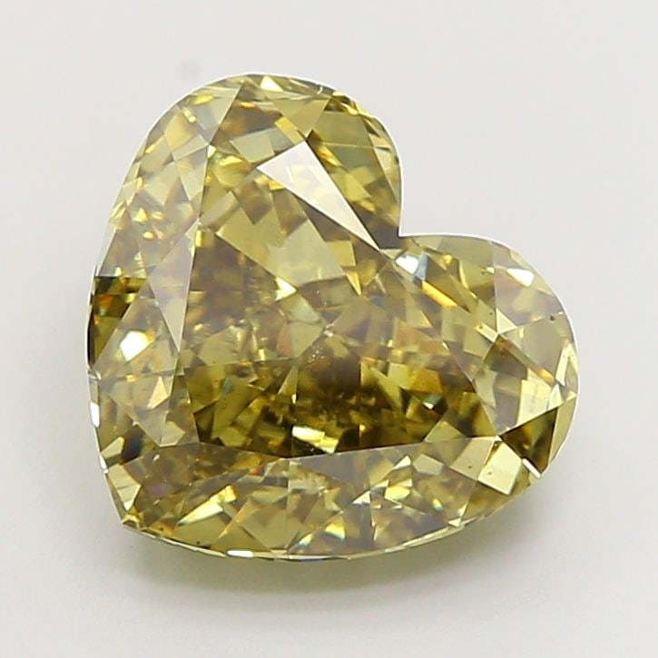 Loose Diamond - HEART 8.01ct Fancy Intense Gray Yellow VS2