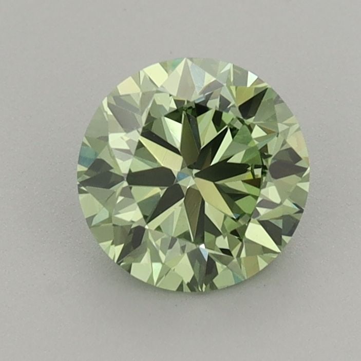Loose Diamond - ROUND 0.9ct Fancy Vivid Green VS2