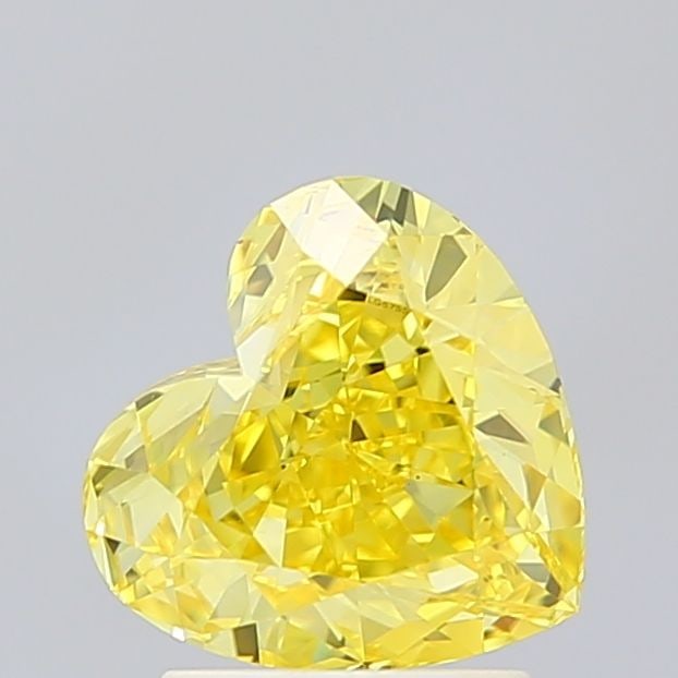Loose Diamond - HEART 2.29ct Fancy Vivid Yellow VS1