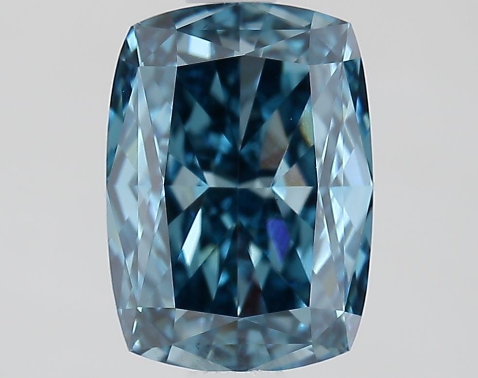 Loose Diamond - CUSHION MODIFIED 1.64ct Fancy Vivid Blue VS1