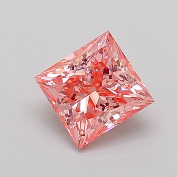 Loose Diamond - PRINCESS 0.84ct Fancy Vivid Pink VS1