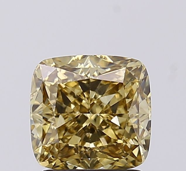 Loose Diamond - CUSHION MODIFIED 2.09ct Fancy Light Gray Yellow VS1